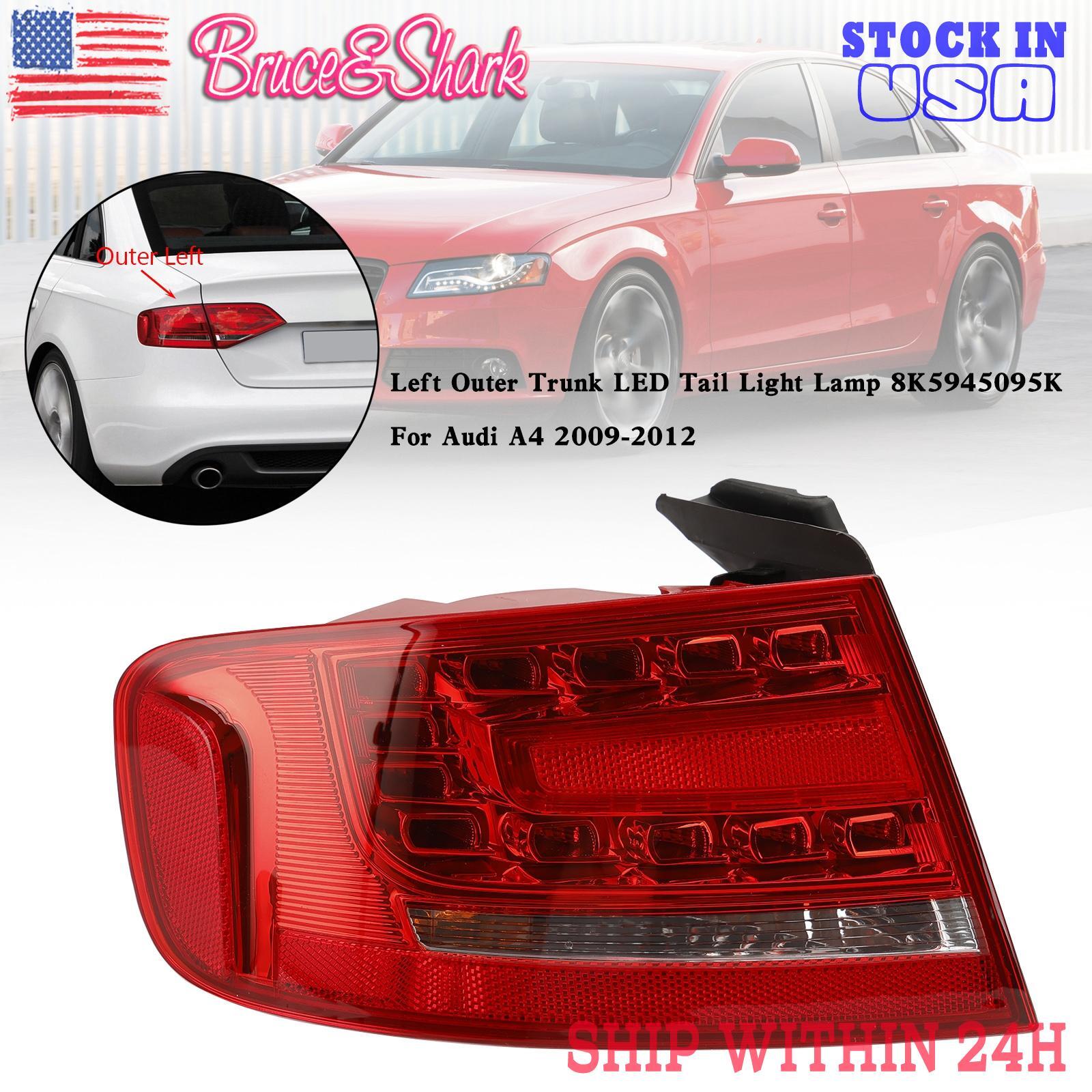 Left Outer Trunk LED Tail Light Lamp For Audi A4 2009-12