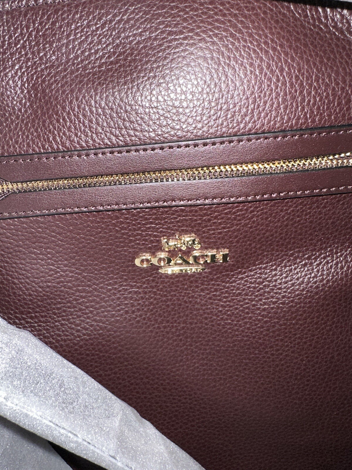 Coach Mae File Crossbody Bag F34823 Pebble Leather Dark Brown. eBay