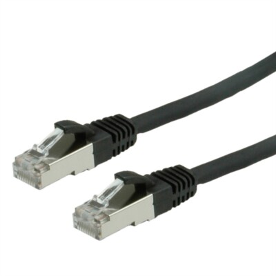 Patchkabel Kat.6 (Class E) S/FTP (PiMF), LSOH, schwarz, 7 m