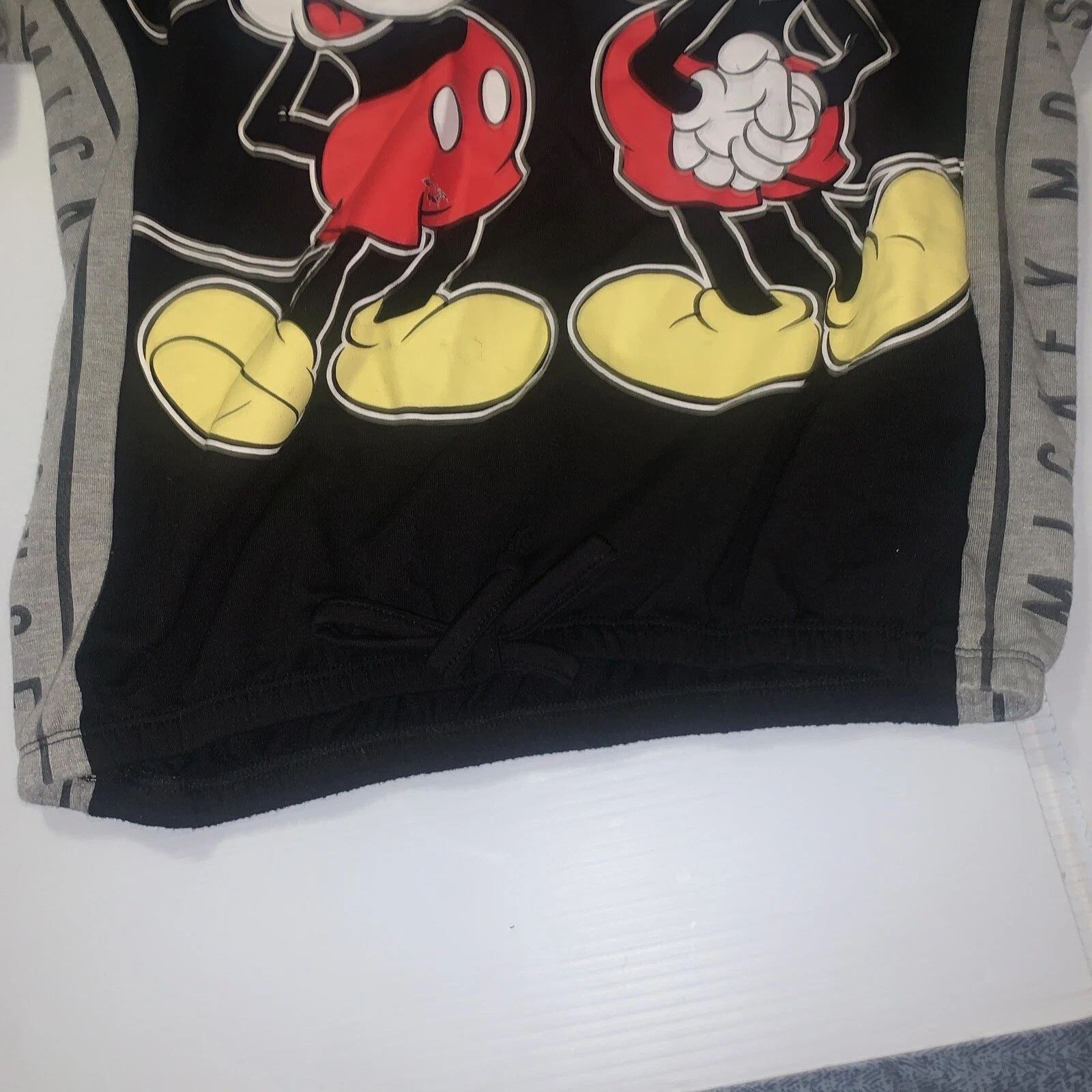 VETEMENTS Felpa con cappuccio nera Topolino Disney taglia XS