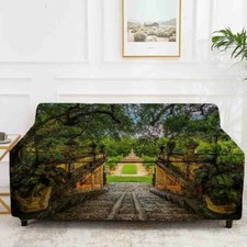 Abrupt Orbit Forest Stretch Sofa Cover Lounge Couch Slipcover Recliner Protector