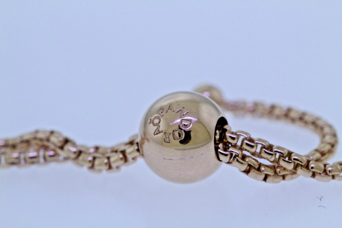 Pandora Timeless Pandora Sparkling Strand Bracelet Rose Gold 