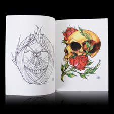 Tattoo Flash Book Skull Tattoo Design Tattoo Manuscript Book Body Art
