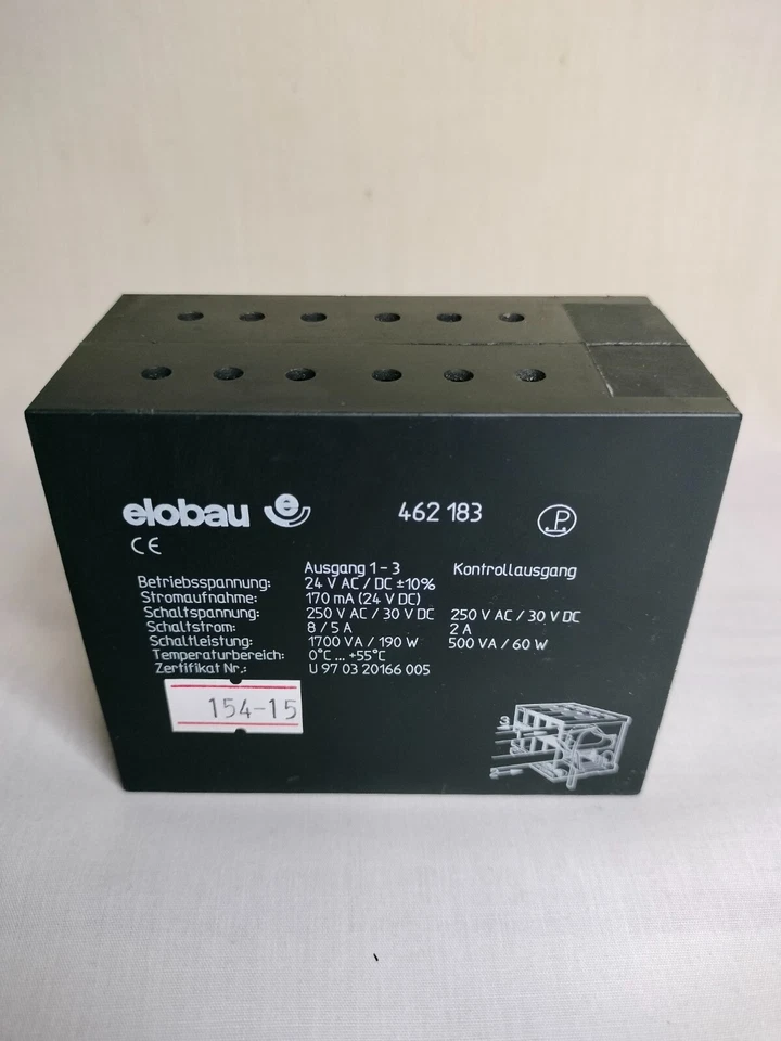 Elobau 462 183 462183 Safety Control Unit 24V AC/DC 250V AC/30V DC - Image 4 of 4
