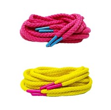 Braid Rope Shoe Laces for SB Dunk RTJ Pink Yellow