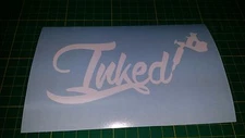 INKED TATTOO MACHINE Sticker/Decal Car Window Vinyl Laptop Decal