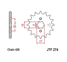 JT Front Sprocket 13 13T Tooth Honda CRF100F 2004-2013 XR100R 1981-2003 XL100S