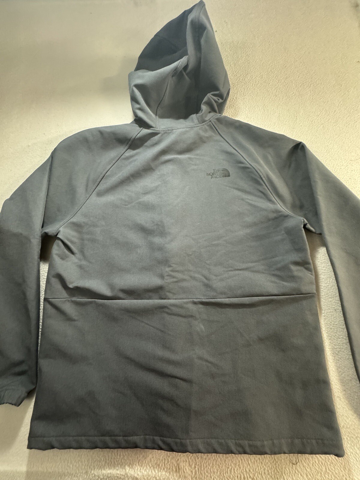 northface grey windwall softshell eith hood zip u… - image 2