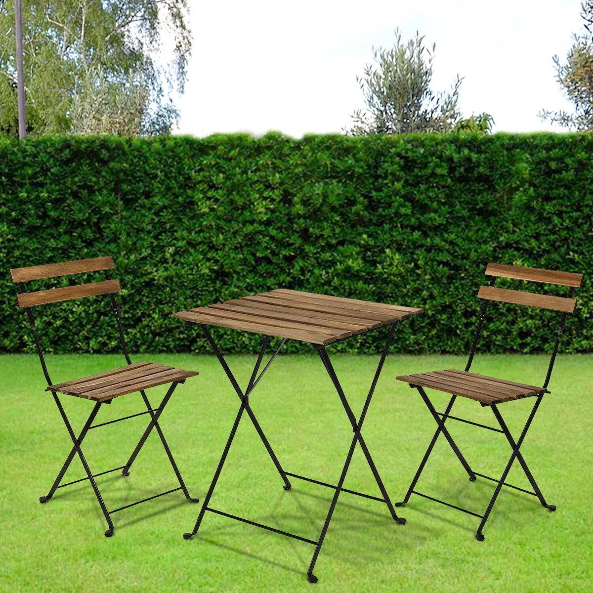 3 piece 2024 patio set metal
