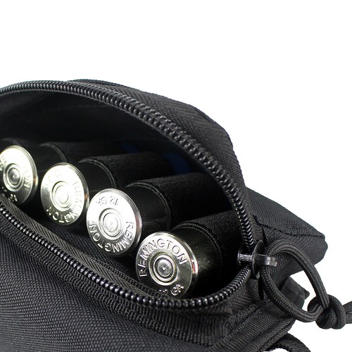 Tactical Shotgun Rifle Buttstock Cheek Rest Shell Holder Mag Ammo Pouch Hunting - Picture 3 of 11