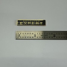 REVOLVER EXPERT Pin - Pin  Clutch - NEW - Black Enamel With Gold Made In USA