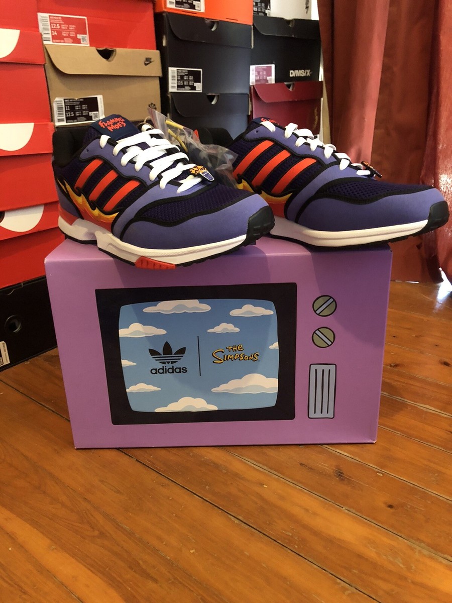 Adidas ZX 1000 Simpsons 'Flaming M' Size US11 100% Authentic DS
