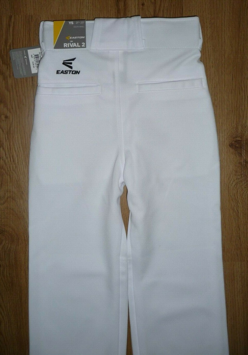 EASTON RIVAL 2 Baseball Softball Pants White Double Reinforced knee
