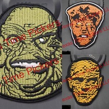 LOT 3 VTG Horror Wolf-man Mummy Creature Black Lagoon Monster Iron On Patch
