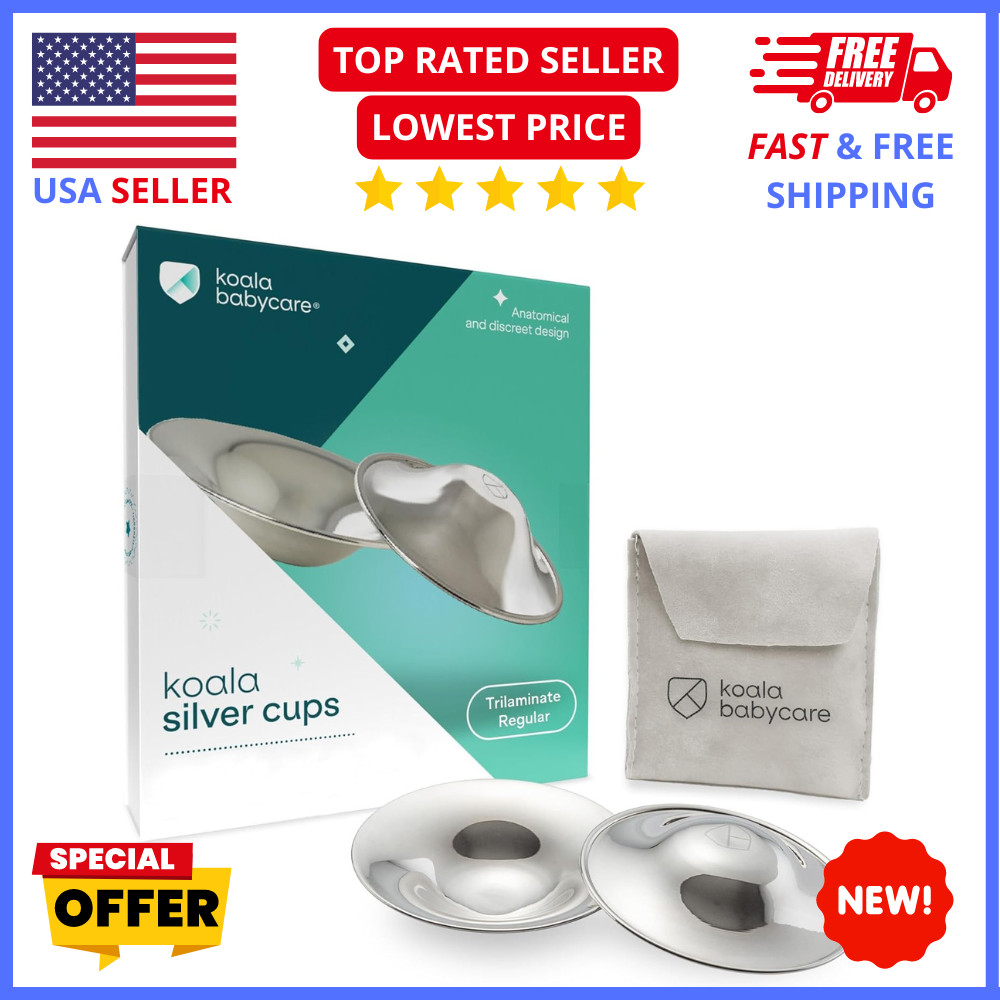 Koala Babycare The Original Silver Nursing Cups Nipple Shields for
