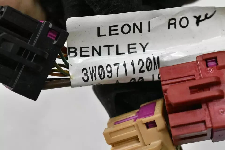 03-12 Bentley Continental GT GTC Front Left Driver Side Door Wire Harness OEM
