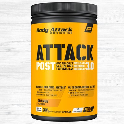 Body Attack Post Attack 3.0  900g Dose 31,66  /kg Post-Workout mit Creatin
