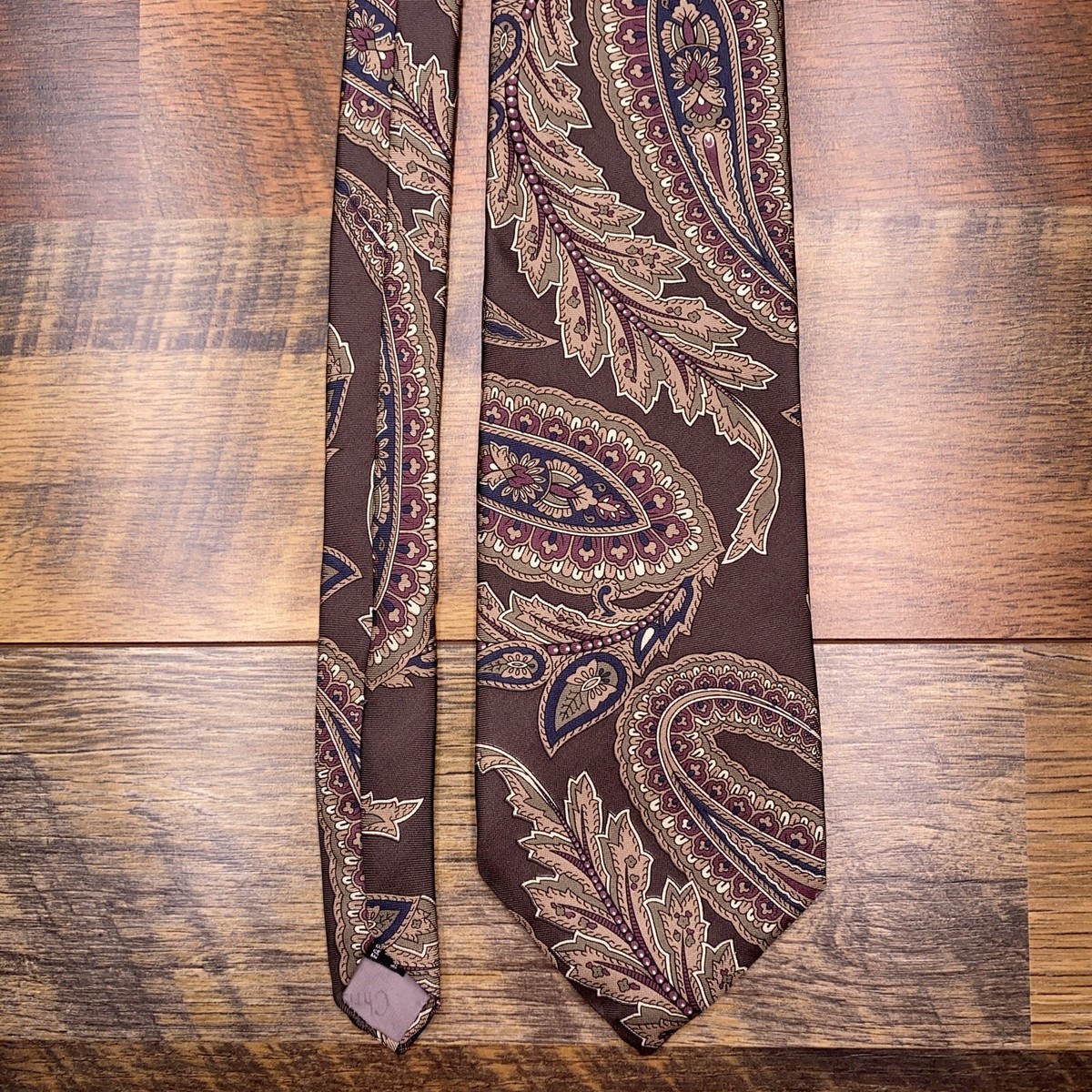Christian Dior Monsieur ブラウン ネクタイ Christian Dior Monsieur Tie Brown Paisley Italy USA | eBay