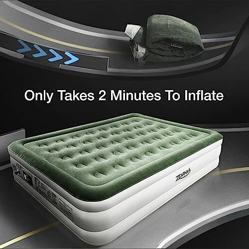 Twin blow up mattress with built in pump deals