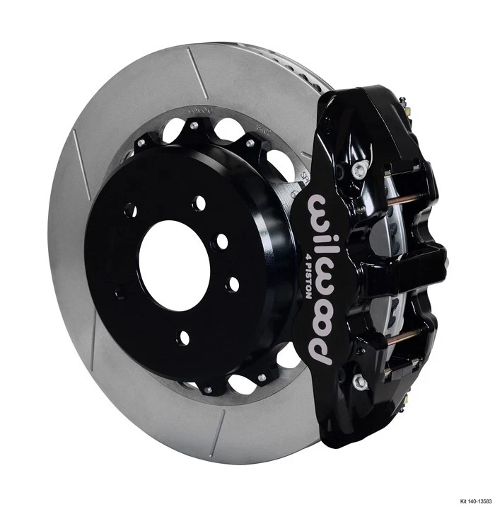 Kit de freno trasero grande Wilwood BMW 325i,328i,335i Aero4 con freno de estacionamiento, rotores de 14" Foto 3 de 4
