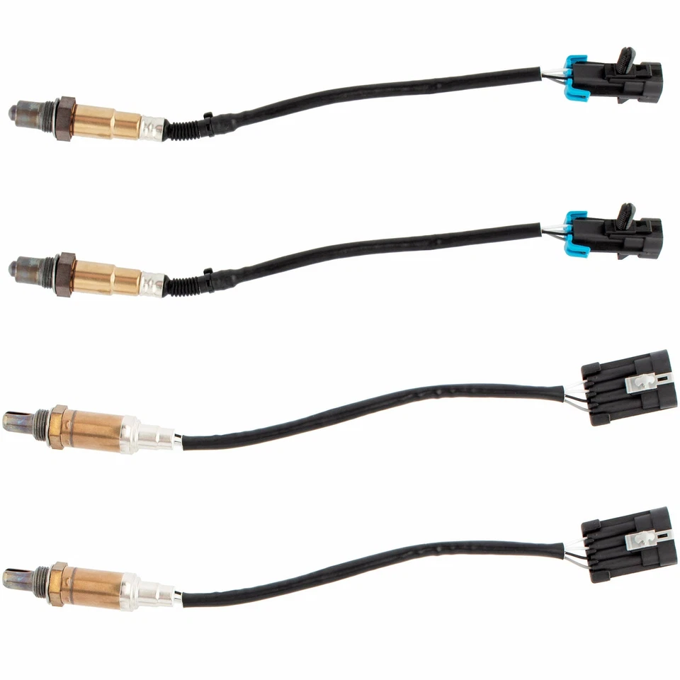 4 sensores de oxígeno aguas arriba y aguas abajo para Chevy GMC Sierra Yukon K1500 K2500 Foto 2 de 4