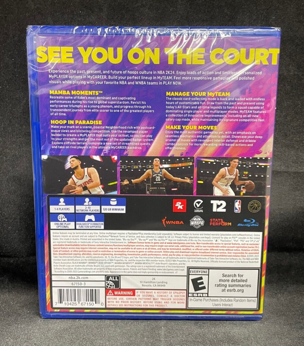 NBA 2K24 Kobe Bryant Edition (PS4 / Playstation 4) BRAND NEW