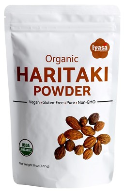 Organic Haritaki Powder | Harde | Harad- Supports Digestion 4,8,16 oz ships free