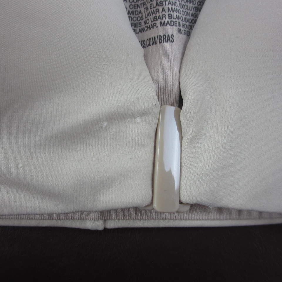 Sujetador Hanes Talla XL Tostado Acolchado Inalámbrico Cierre Ajustable Espalda Foto 3 de 4