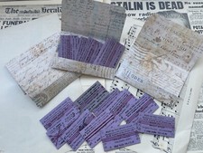 A set of 10 Used railway/train tickets bulk