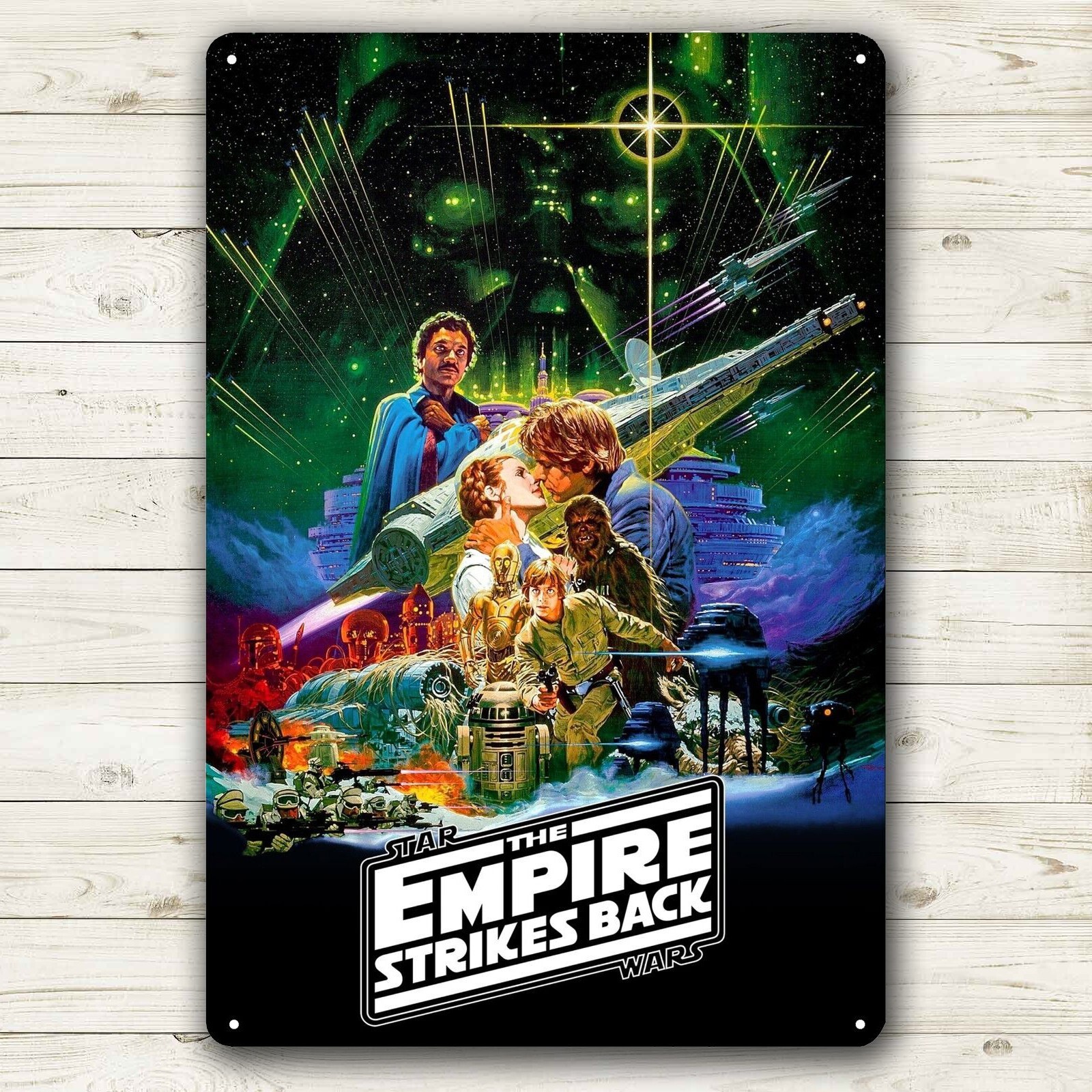 Star Wars Empire Strikes Back Metal Poster Tin Sign - 20x30cm Retro Wall Art Plate