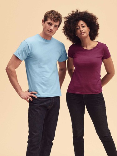 T-SHIRT Uomo FRUIT OF THE LOOM Maglietta A MANICA CORTA Maglia COTONE Original - Imagen 6 de 30