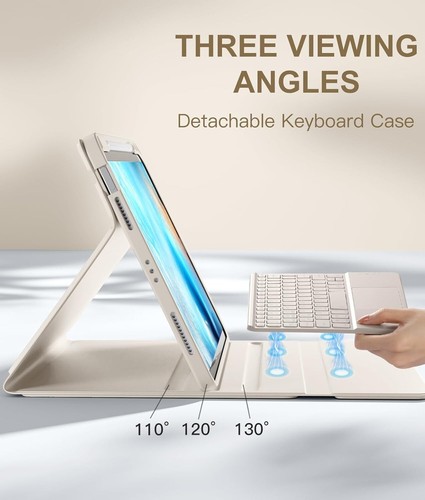 Compatible with iPad Air 11 inch & Air 4th/ 5th Gen Case with Keyboard - Afbeelding 4 van 6