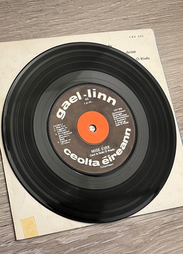 MISE EIRE Gael Linn 45rpm SEAN O'RIADA EP 1960 Vinyl Record Irish OST - Picture 3 of 3
