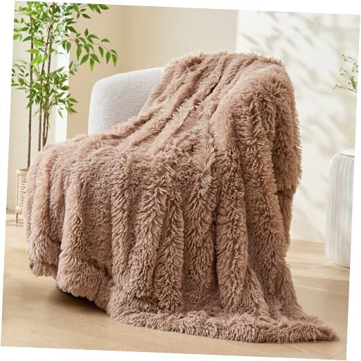 Fuzzy Faux Fur Throw Blanket Super Soft Cozy Plush Fuzzy Throw(50