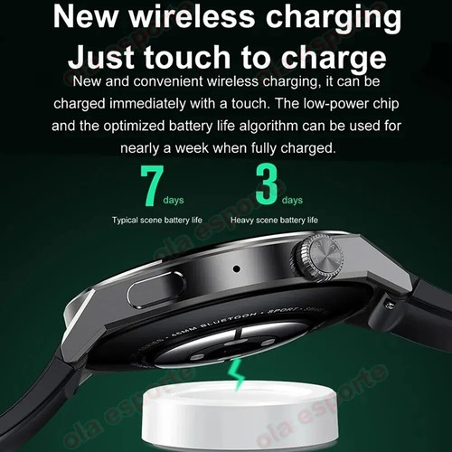Smart Watch Men GT4 PRO Fitness Tracker Blood Pressure Heart Rate Sport Watch - Picture 7 of 18