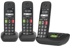 Gigaset E290A TRIO-SET MIT AB,  Senioren Telefon mit 3 schnurlosen Mobilteilen