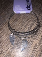 Claire  s partners in crime bff Charm bangle bracelet set sisters jewelry