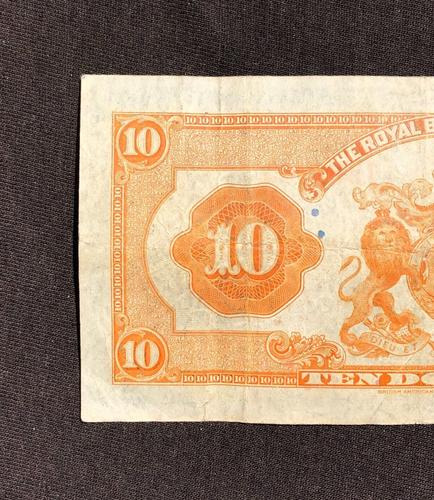 BANKNOTE ROYAL BANK OF CANADA 1935 $10 TEN DOLLARS 1582965 - Foto 6 di 8