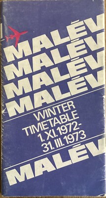 MALEV HUNGARIAN AIRLINES WINTER 1972/73 TIMETABLE IL18 TU134 | eBay