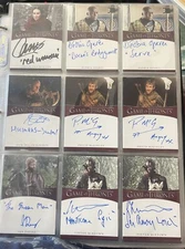 Game of Thrones Autograph Cards Selection Lannister Stark Targaryen Greyjoy