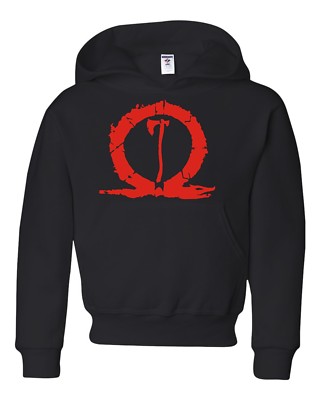 God Of War Kratos Axe Kids Hoodie Sweatshirt