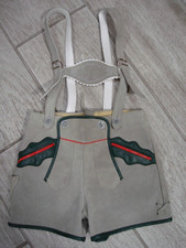 Boys Oktoberfest Vintage German Lederhosen Sz. 20" WAIST Leather Suspenders