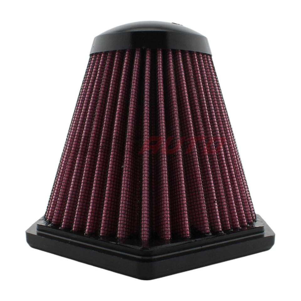 For BMW K1200S 2005-2008 K1300S 2009-16 Air Filter Cleaner Intake High Flow Red - Image 3 of 4
