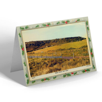 WEIHNACHTSKARTE Vintage Somerset - Brean Down East Point (b)