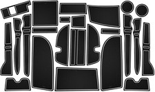 Almohadillas de goma blancas para portavasos alfombrillas de ranura de bolsillo para puerta para 10-22 4Runner