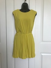 zara jumpsuit short/romper, yellow