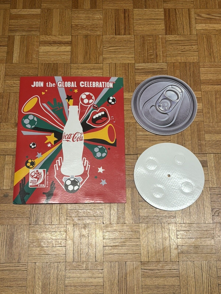2010 FIFA WORLD CUP Coca Cola Coke Can Display - 18 1/2 x 9 1/2