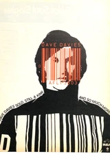 DAVE DAVIES 1980 vintage POSTER ADVERT SOLO ALBUM AFL13603 RCA Records KINKS