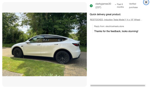 STORM FLASH SALE Tesla Model Y Wheel Covers Inc LOGO! Cover Hub Cap T 4 x 19" - Picture 11 of 20