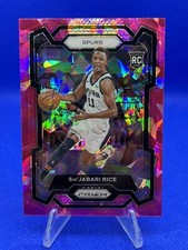 2023-24 Panini Prizm Basketball Sir'Jabari Rice RC Pink Cracked Ice #299